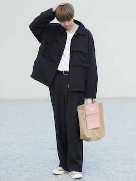 「Acne Studios（アクネストゥディオズ）のアイテム（バッグ）」を使った、SHOTAさん（メンズ・176cm）の夏コーディネート