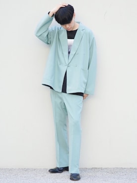 「Saint Laurent（サンローラン）のアイテム（シューズ）」を使った、SHOTAさん（メンズ・176cm）の秋コーディネート