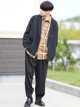 「ZIP FIVE（ジップファイブ）のアイテム（ジャケット/アウター）」を使った、SHOTAさん（メンズ・176cm）の秋コーディネート