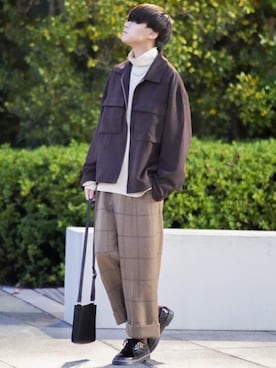 「RAGEBLUE（レイジブルー）のアイテム（シューズ）」を使った、SHOTAさん（メンズ・176cm）の秋コーディネート