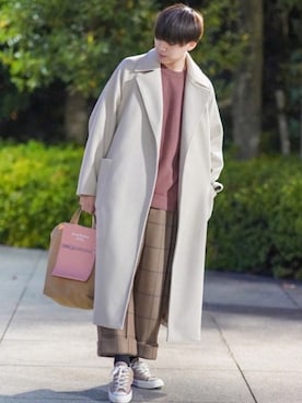 「Acne Studios（アクネストゥディオズ）のアイテム（バッグ）」を使った、SHOTAさん（メンズ・176cm）の秋コーディネート