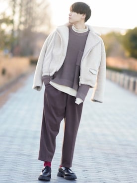 「INTER FACTORY（インターファクトリー）のアイテム（ジャケット/アウター）」を使った、SHOTAさん（メンズ・176cm）の冬コーディネート
