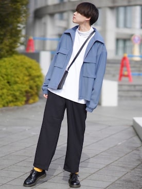 「Dr. Martens（ドクターマーチン）のアイテム（その他シューズ）」を使った、SHOTAさん（メンズ・176cm）の冬コーディネート