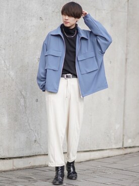 「Saint Laurent（サンローラン）のアイテム」を使った、SHOTAさん（メンズ・176cm）の冬コーディネート