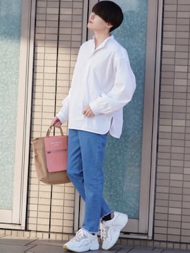 「Acne Studios（アクネストゥディオズ）のアイテム（バッグ）」を使った、SHOTAさん（メンズ・176cm）の春コーディネート