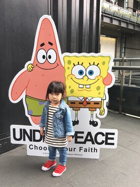 「spongebob」｜coco and doreenさん（キッズ・90cm）の春コーディネート