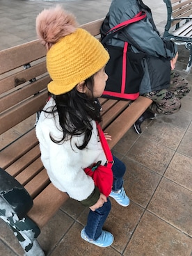 「a la sha（-）のアイテム」を使った、coco and doreenさん（キッズ・100cm）の冬コーディネート