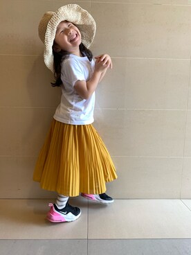 「アイテム（スカート）」を使った、coco and doreenさん（キッズ・100cm）の春コーディネート