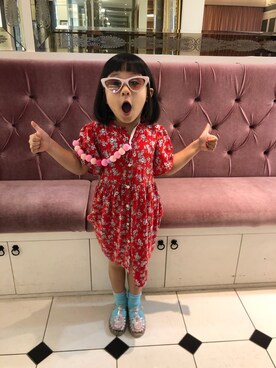 「ALDO（アルド）のアイテム」を使った、coco and doreenさん（キッズ・100cm）の秋コーディネート