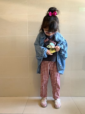 「ALDO（アルド）のアイテム」を使った、coco and doreenさん（キッズ・100cm）の秋コーディネート