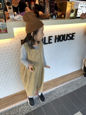 「WHITE（ホワイト）のアイテム」を使った、coco and doreenさん（キッズ・110cm）の冬コーディネート