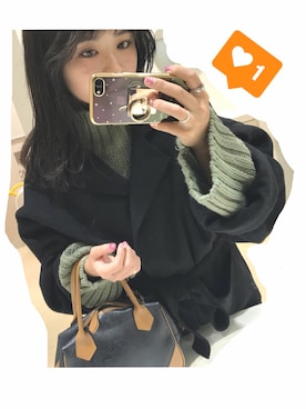 「HONEY（ハニー）のアイテム」を使った、shiiさん（レディース・151cm）の冬コーディネート