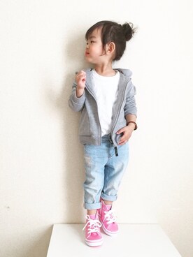 Nana‎٭¨̮❼さん（キッズ・90cm）の冬コーディネート