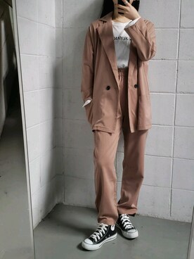 honoさん（レディース・154cm）の春コーディネート