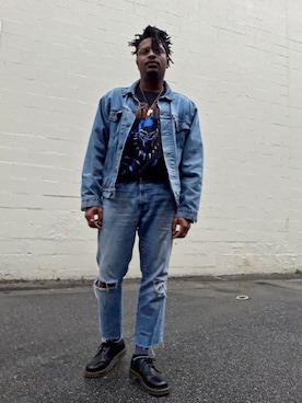 「menswear」｜「アイテム（ブーツ）」を使った、RapNerd88さん（メンズ・178cm）の春コーディネート