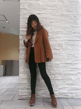 「EVRIS（エヴリス）のアイテム（ジャケット/アウター）」を使った、karenさん（レディース・156cm）の夏コーディネート