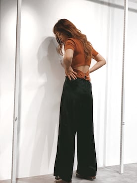 「EVRIS（エヴリス）のアイテム（パンツ）」を使った、karenさん（レディース・155cm）の夏コーディネート