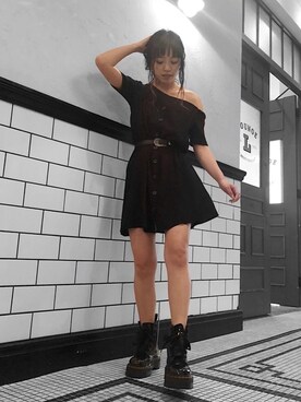 「H&M（エイチ・アンド・エム）のアイテム（ワンピース/ドレス）」を使った、karenさん（レディース・156cm）の夏コーディネート