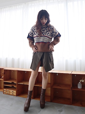 「EVRIS（エヴリス）のアイテム」を使った、karenさん（レディース・156cm）の秋コーディネート