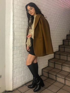 「EVRIS（エヴリス）のアイテム（ジャケット/アウター）」を使った、karenさん（レディース・156cm）の秋コーディネート