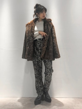 「EVRIS（エヴリス）のアイテム」を使った、karenさん（レディース・156cm）の秋コーディネート