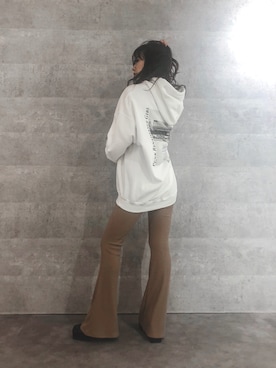 「EVRIS（エヴリス）のアイテム（パンツ）」を使った、karenさん（レディース・156cm）の冬コーディネート