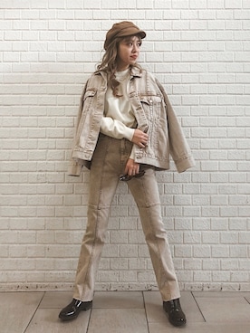 「EVRIS（エヴリス）のアイテム（アクセサリー）」を使った、karenさん（レディース・156cm）の冬コーディネート