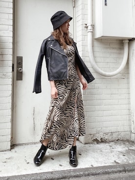 「EVRIS（エヴリス）のアイテム（ワンピース/ドレス）」を使った、karenさん（レディース・156cm）の春コーディネート