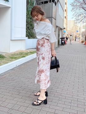 「EVRIS（エヴリス）のアイテム（バッグ）」を使った、karenさん（レディース・156cm）の春コーディネート