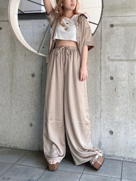 「EVRIS（エヴリス）のアイテム」を使った、karenさん（レディース・156cm）の春コーディネート