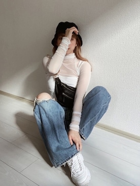 「H&M（エイチ・アンド・エム）のアイテム（キャミソール）」を使った、karenさん（レディース・156cm）の春コーディネート