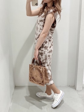 「EVRIS（エヴリス）のアイテム（バッグ）」を使った、karenさん（レディース・156cm）の夏コーディネート