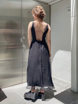 「EVRIS（エヴリス）のアイテム」を使った、karenさん（レディース・156cm）の夏コーディネート