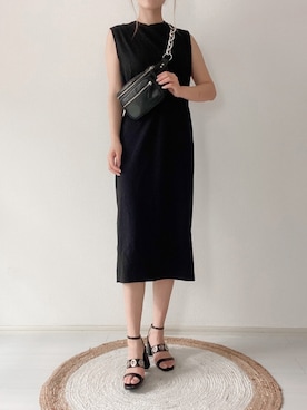 「EVRIS（エヴリス）のアイテム（ワンピース/ドレス）」を使った、karenさん（レディース・156cm）の夏コーディネート