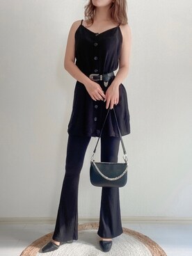 「H&M（エイチ・アンド・エム）のアイテム（ワンピース/ドレス）」を使った、karenさん（レディース・156cm）の夏コーディネート