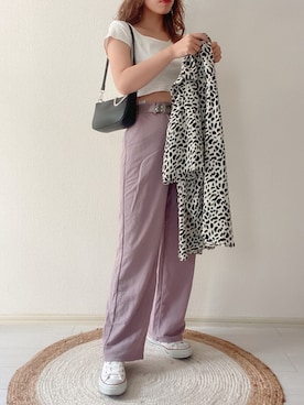 「DHOLIC（ディーホリック）のアイテム（バッグ）」を使った、karenさん（レディース・156cm）の夏コーディネート