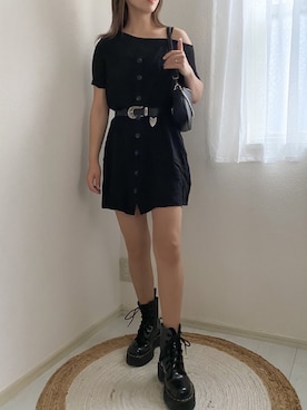 「H&M（エイチ・アンド・エム）のアイテム（ワンピース/ドレス）」を使った、karenさん（レディース・156cm）の秋コーディネート