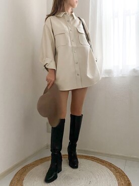 「ラブアンドピース2020」｜「アイテム（ブルゾン）」を使った、karenさん（レディース・156cm）の秋コーディネート