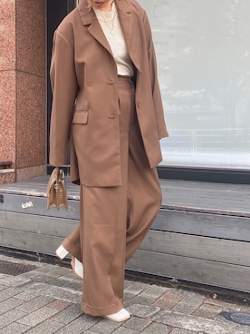 「EVRIS（エヴリス）のアイテム（バッグ）」を使った、karenさん（レディース・156cm）の秋コーディネート