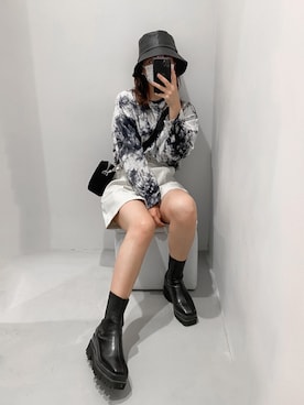 「EVRIS（エヴリス）のアイテム」を使った、karenさん（レディース・156cm）の秋コーディネート