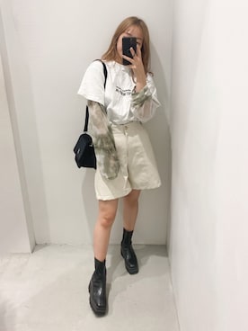 「EVRIS（エヴリス）のアイテム（バッグ）」を使った、karenさん（レディース・156cm）の秋コーディネート