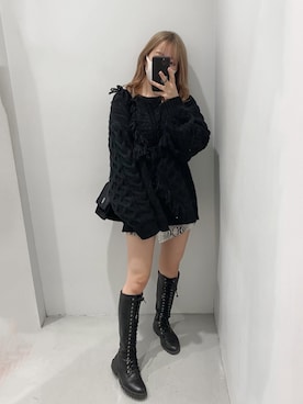 「EVRIS（エヴリス）のアイテム（バッグ）」を使った、karenさん（レディース・156cm）の冬コーディネート