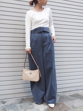 「EVRIS（エヴリス）のアイテム（アクセサリー）」を使った、karenさん（レディース・156cm）の冬コーディネート