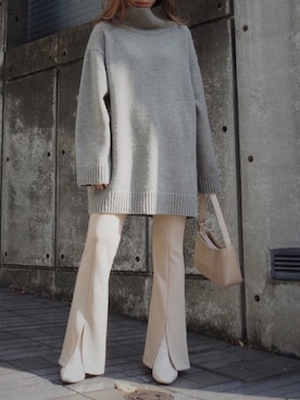 「EVRIS（エヴリス）のアイテム（ワンピース/ドレス）」を使った、karenさん（レディース・156cm）の冬コーディネート