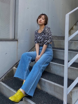 「EVRIS（エヴリス）のアイテム（アクセサリー）」を使った、karenさん（レディース・156cm）の春コーディネート