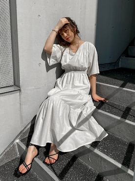 「EVRIS（エヴリス）のアイテム」を使った、karenさん（レディース・156cm）の春コーディネート