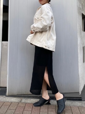 「EVRIS（エヴリス）のアイテム（ワンピース/ドレス）」を使った、karenさん（レディース・156cm）の春コーディネート