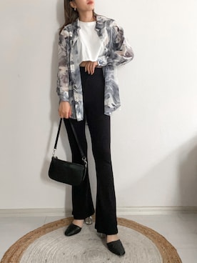 「EVRIS（エヴリス）のアイテム（トップス）」を使った、karenさん（レディース・156cm）の春コーディネート