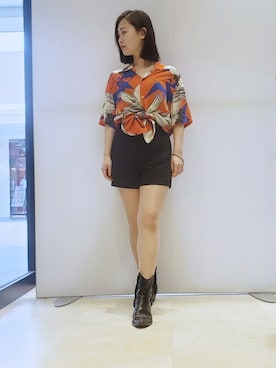 「ALLSAINTS（オールセインツ）のアイテム」を使った、Micheleさん（レディース・155cm）の秋コーディネート