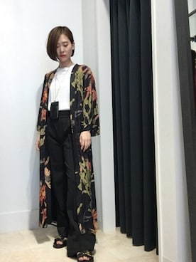 「ALLSAINTS（オールセインツ）のアイテム」を使った、Micheleさん（レディース・155cm）の秋コーディネート